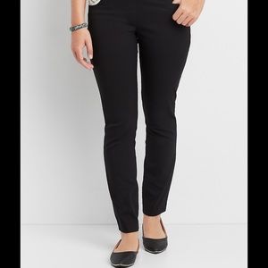 Pull On Skinny Ankle Mid-Rise dress pants